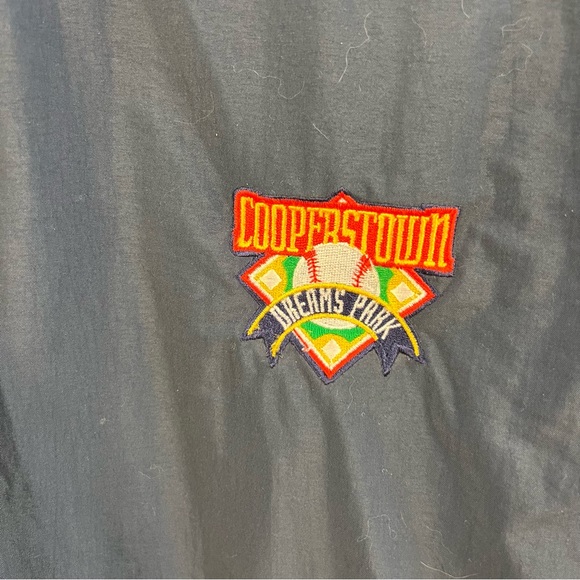 Cooperstown Dreams Park Baseball V Neck Pullover Windbreaker Jacket Women’s XL - Picture 2 of 3